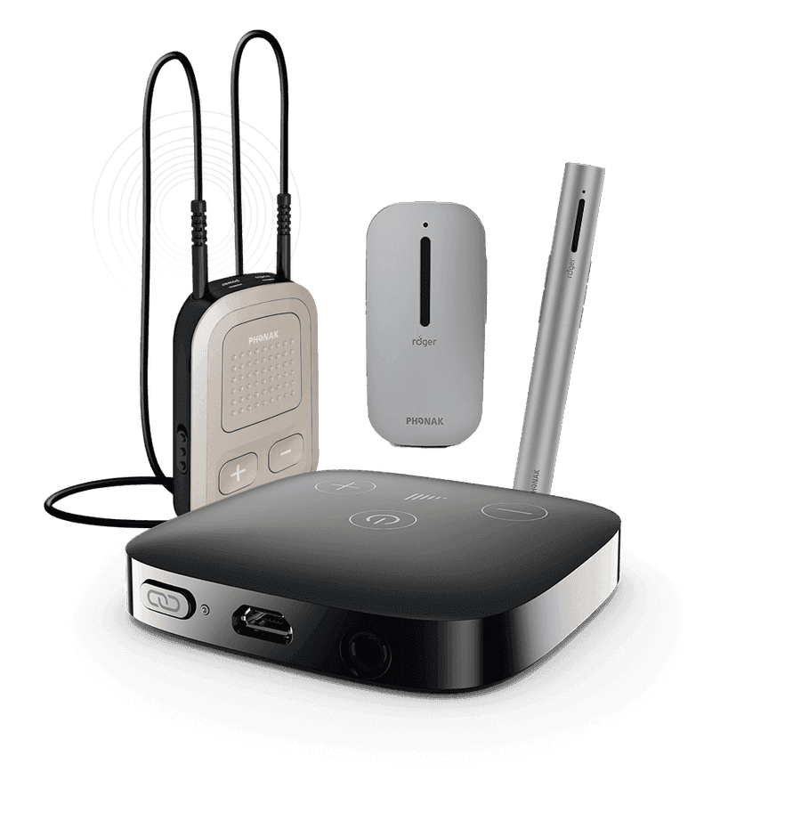 Acessórios Phonak: TVLink, RemoteMic, ComPilot e Roger Pen