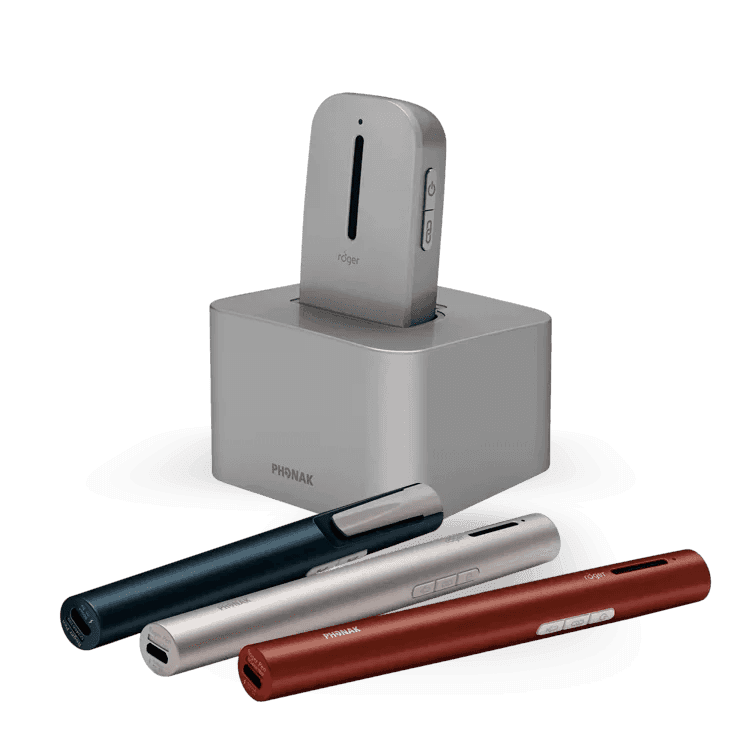 Microfones Phonak Roger: Roger Pen e Roger Clip-On Mic