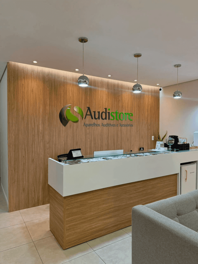 Recepção da loja Audistore em Teresina